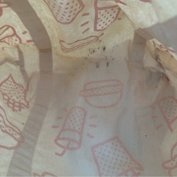 Fast Food Tote Bag Chickfila Burger French Fry Red Novelty Printed Canvas VTG - Picture 11 of 12